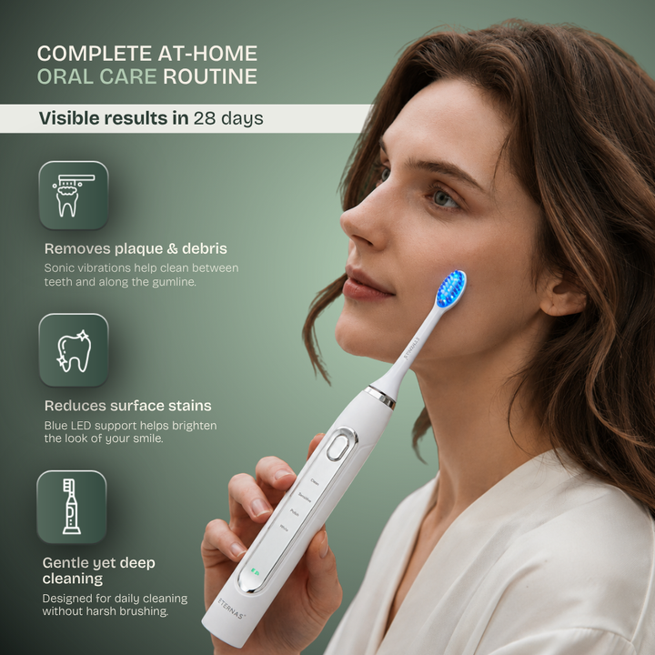 Sonic LED Toothbrush — 2-in-1 Cleaning & Whitening