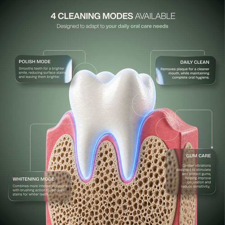 Sonic LED Toothbrush — 2-in-1 Cleaning & Whitening