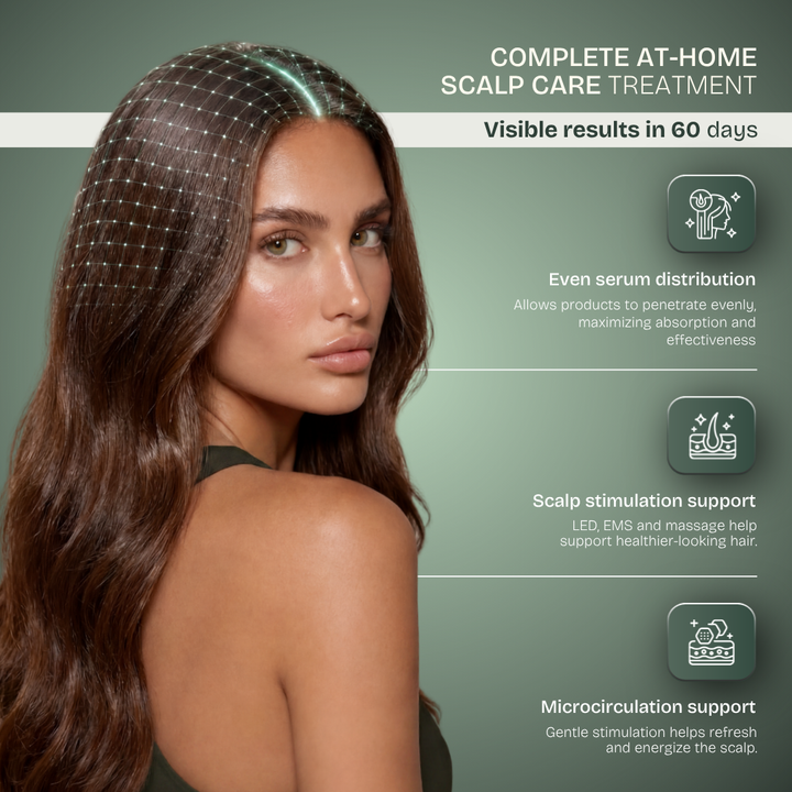 Hair Growth LED Comb — 850nm Infrared + EMS Microcurrent