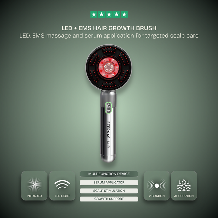 Hair Growth LED Comb — 850nm Infrared + EMS Microcurrent