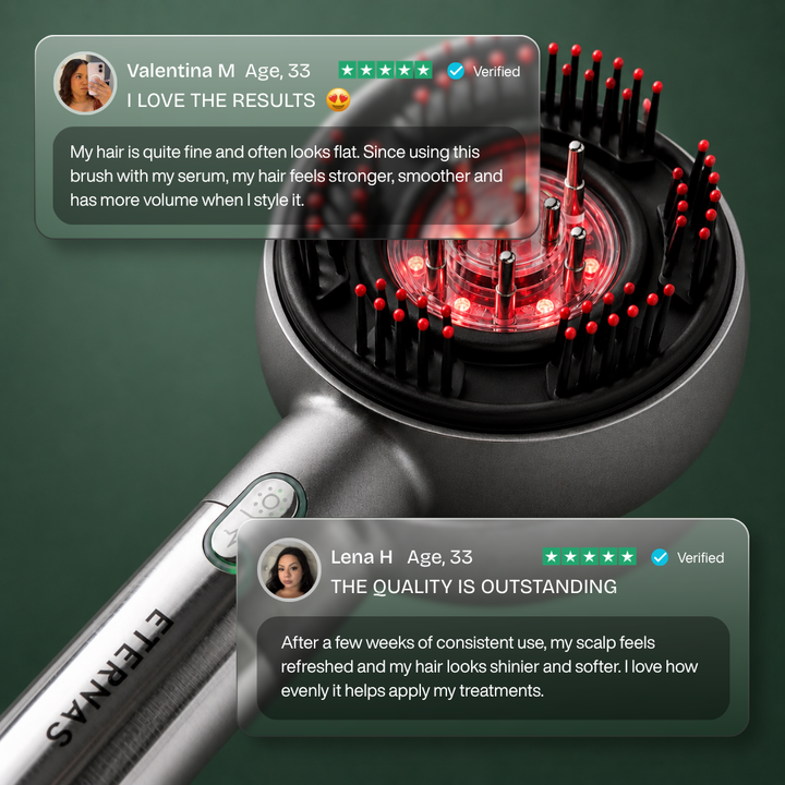 Hair Growth LED Comb — 850nm Infrared + EMS Microcurrent