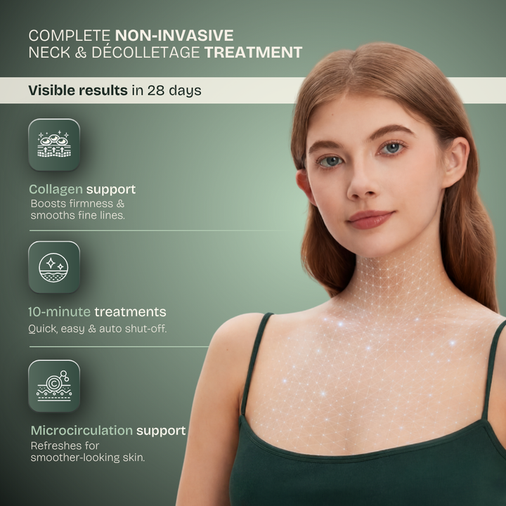 Pro LED Neck & Décolleté Mask — 850nm Near-Infrared Therapy