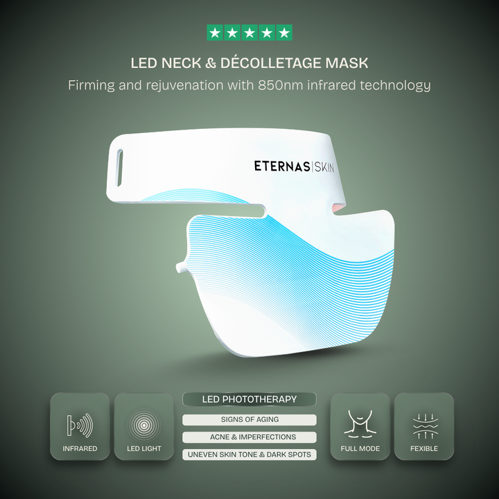 Pro LED Neck & Décolleté Mask — 850nm Near-Infrared Therapy