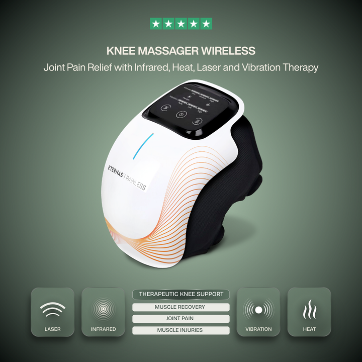 Cordless Knee Massager — Infrared, Heat, Vibration & Laser Therapy