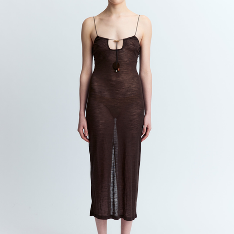 Solaria Midi Dress Brown