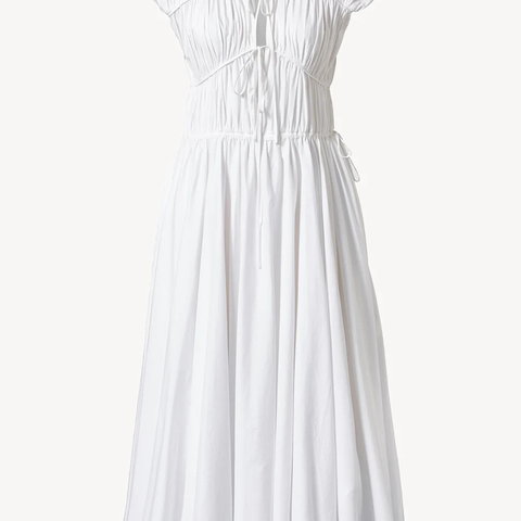Ceres Organic Cotton Midi Dress White