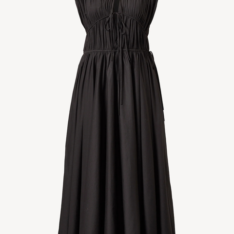 Ceres Organic Cotton Midi Dress Black