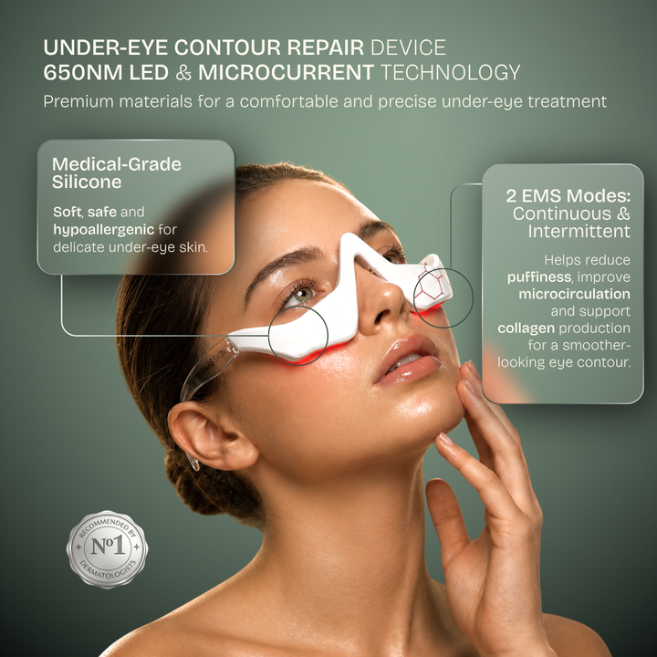 Eye Repair Device — 630nm Red LED + EMS Microcurrent