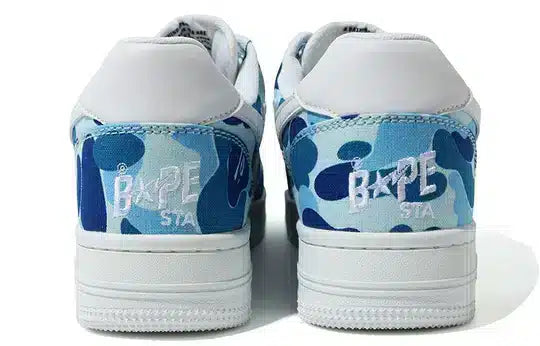 BAPESTA ABC Blue Camo Shoes
