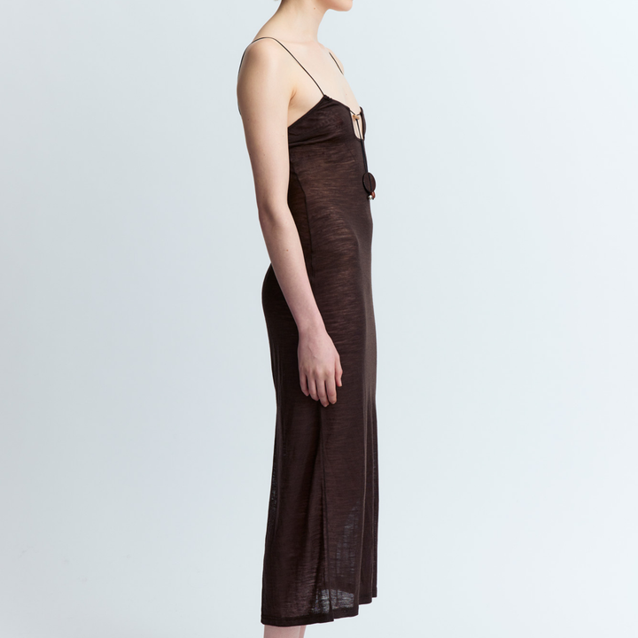 Solaria Midi Dress Brown