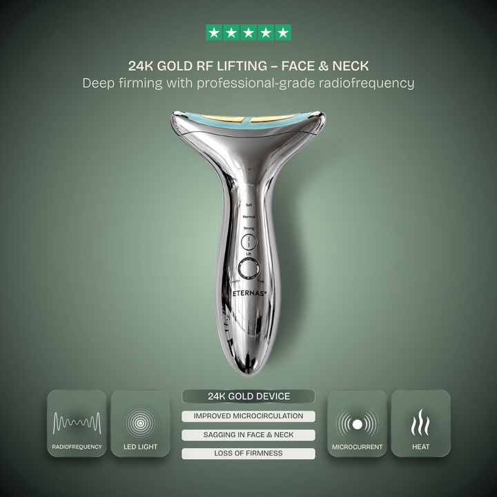 24K Gold RF Lifting Wand — Face & Neck Sculptor