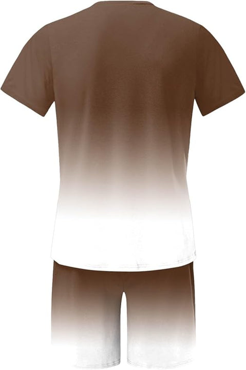 Men’s 2-Piece Gradient Short Set