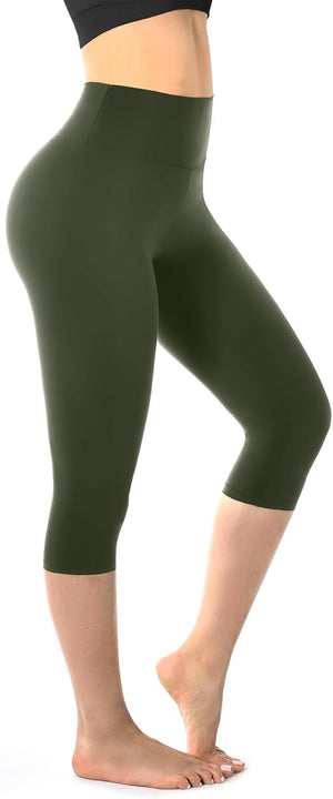 Women’s Cropped Capri Leggings – Stylish Yoga