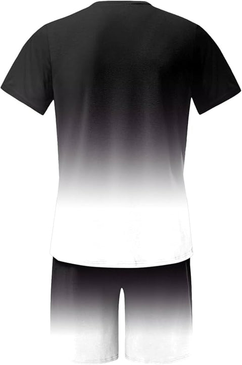 Men’s 2-Piece Gradient Short Set