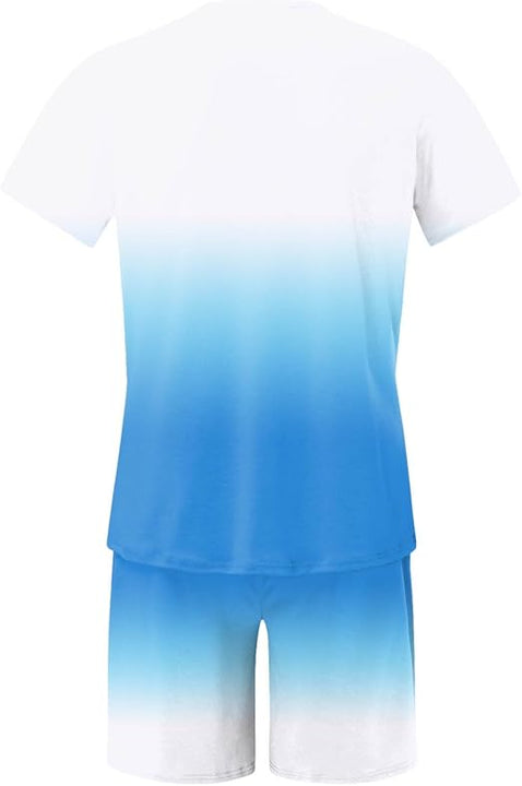 Men’s 2-Piece Gradient Short Set