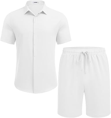 Men’s 2-Piece Summer Beach Outfit – Short Set