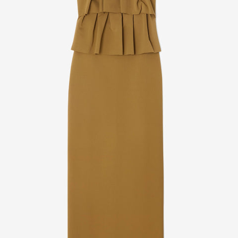 Sculpted Slim dress in Gold