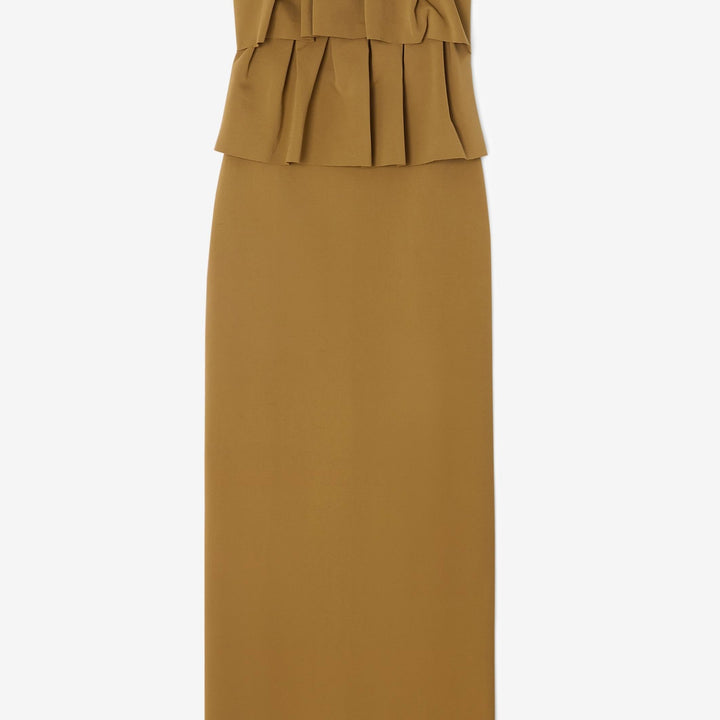 Sculpted Slim dress in Gold
