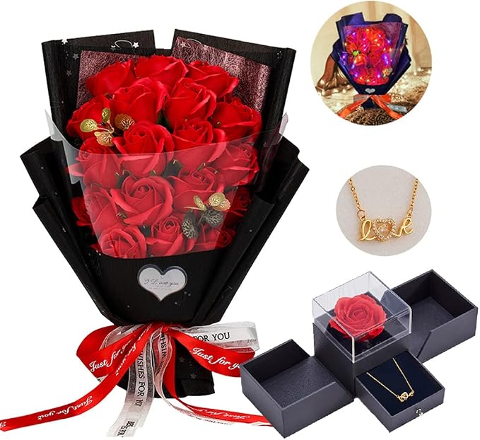 Artificial Roses Bouquet – Preserved Rose Flower