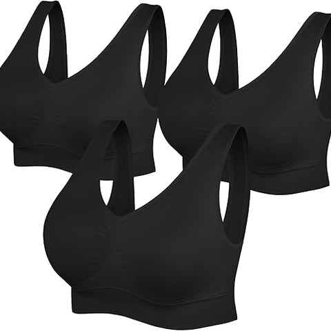 Women's Seamless Sports Bras 3 Pack