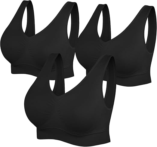 Women's Seamless Sports Bras 3 Pack