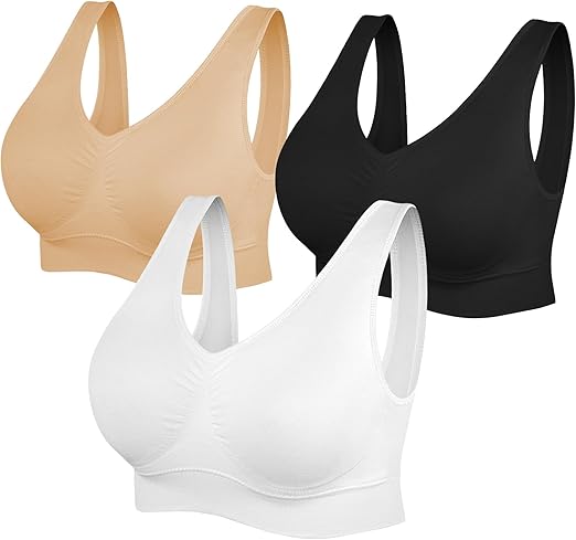 Women's Seamless Sports Bras 3 Pack