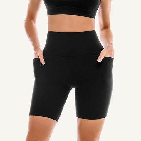 Women's Biker Shorts with Pockets 2 Pack