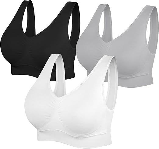 Women's Seamless Sports Bras 3 Pack