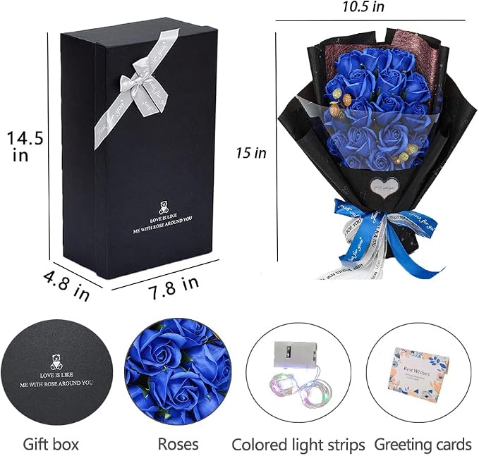 Artificial Roses Bouquet – Preserved Rose Flower
