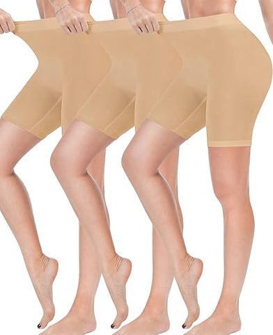 3 Pack Slip Shorts for Women Under Dress