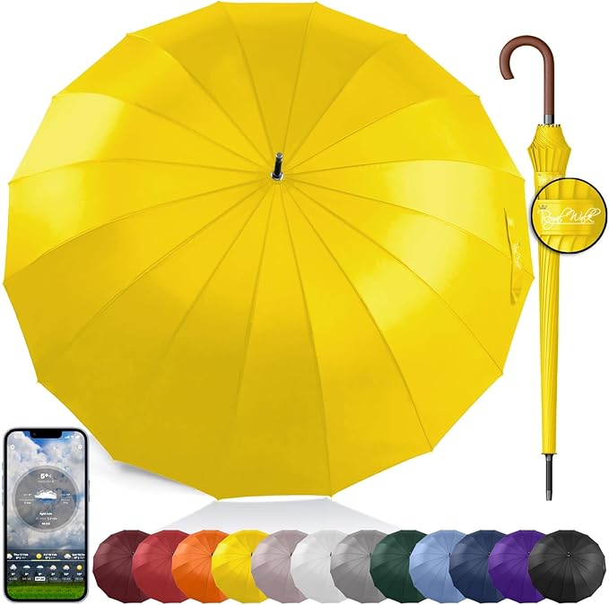 54-Inch Windproof Large Umbrella – Automatic Open