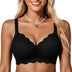 Women's Jelly Bra – Wireless Scalloped Push Up Bra