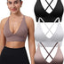 Women's Sports Bras 3/4 Pack Adjustable Deep V