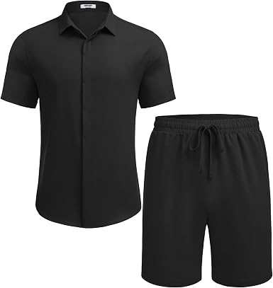 Men’s 2-Piece Summer Beach Outfit – Short Set