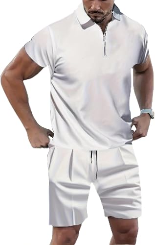 Men’s 2-Piece Tracksuit Set – Quarter-Zip Sweatshirt