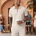 mens-2-piece-cotton-matching-Off White set