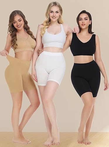 3 Pack Slip Shorts for Women Under Dress