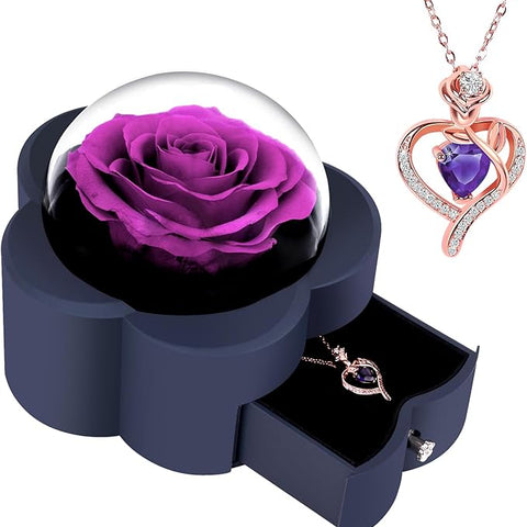 Eternal-rose-heart-necklace-gift-for-mom-wife