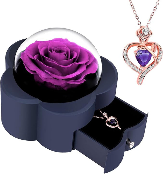 Eternal-rose-heart-necklace-gift-for-mom-wife