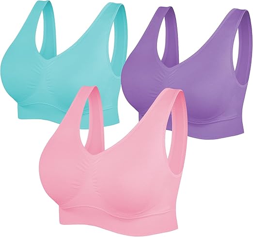 Women's Seamless Sports Bras 3 Pack