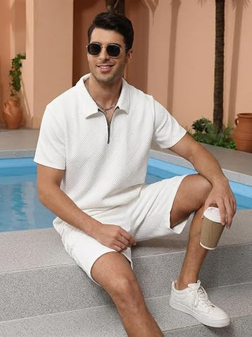 Men's 2 Piece Cotton Short Set