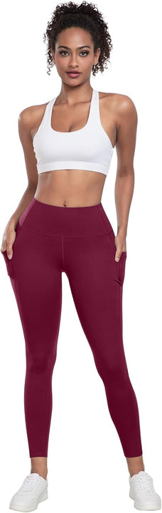 Leggings with Pockets for Women, 6 Packs