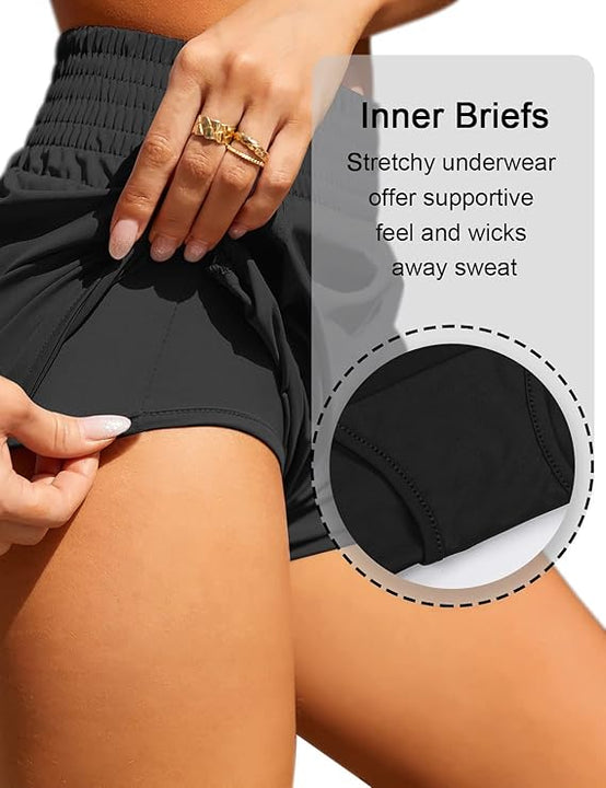 Women’s High-Waisted Gym Shorts | Running & Training Shorts
