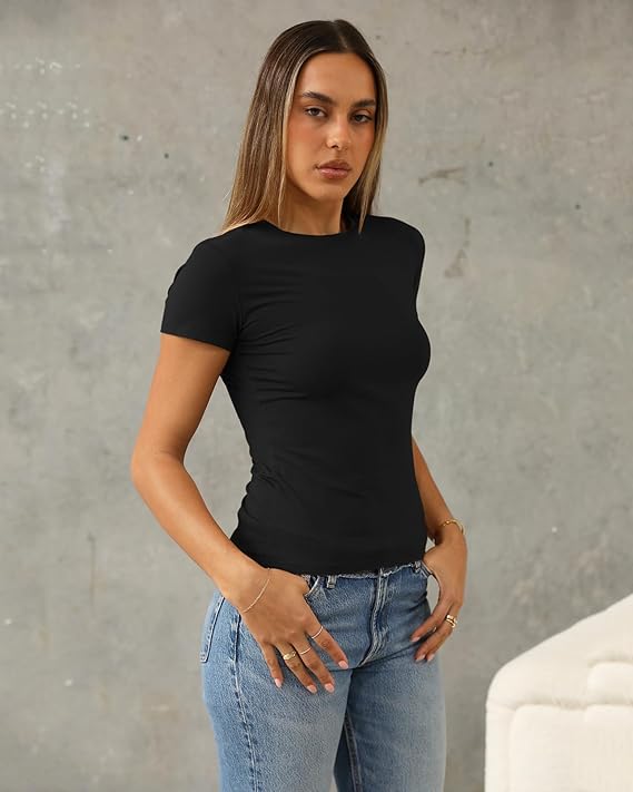 Women's Casual Basic Slim Fit T Shirts