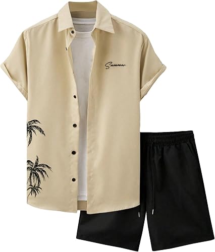 Men's 2 Piece Outfits Shorts Set