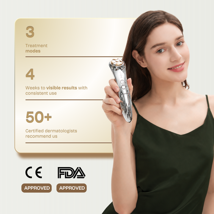 24K Gold Multi-RF Beauty Wand — 5 Modes for Face & Body