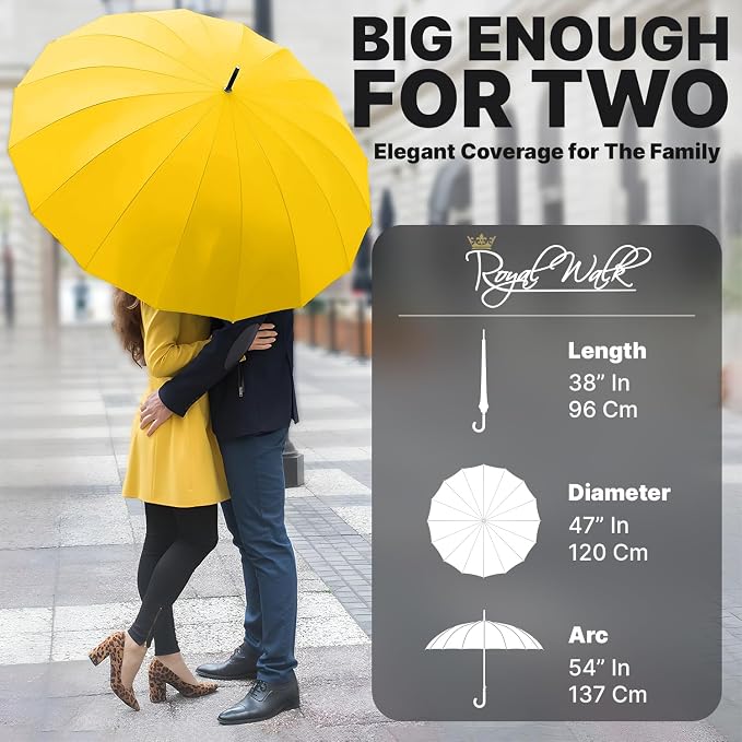 54-Inch Windproof Large Umbrella – Automatic Open