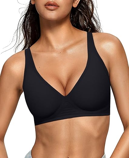 Deep V Wireless Bra