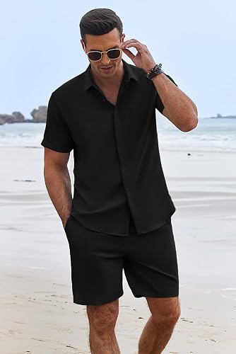 Men’s 2-Piece Summer Beach Outfit – Short Set
