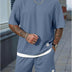 Men’s 2-Piece Waffle Knit Shorts Set